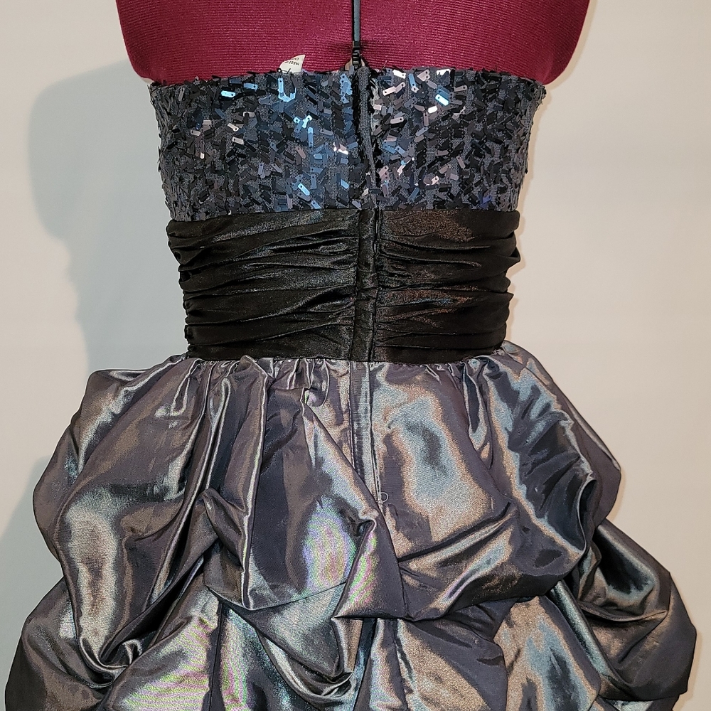 Metallic Blue Rectangle Sequins - image 4